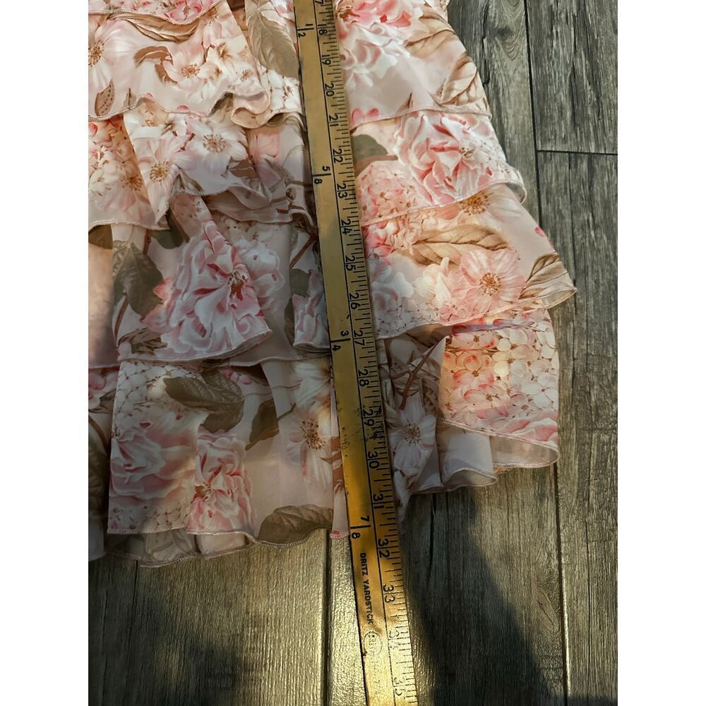Show Me Your MuMu Women's Rowen Hydrangea Blooms Ruffle Mini Dress Size Small - Picture 12 of 12